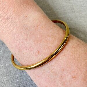Vintage Monet Gold Tone Bangle Bracelet